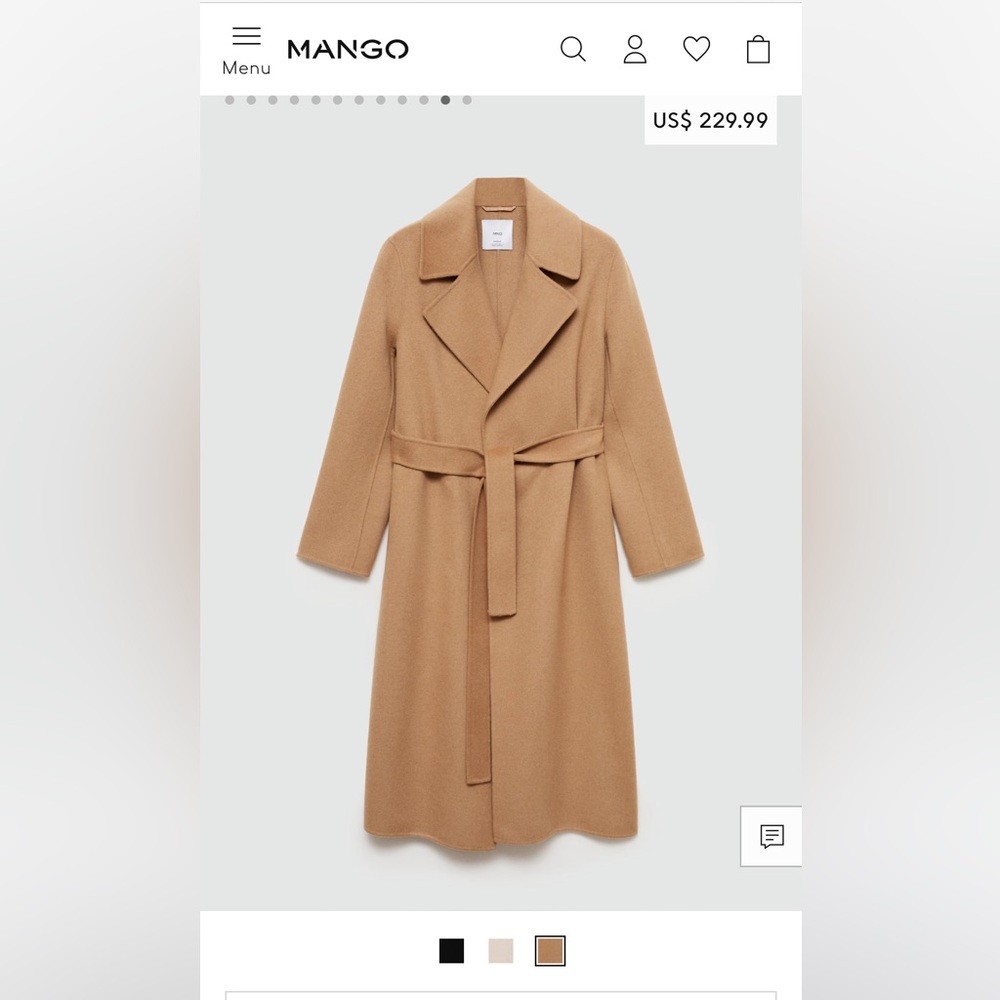 Mango wool coat